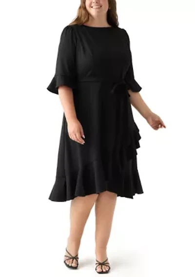 Plus Bell Sleeve Dress
