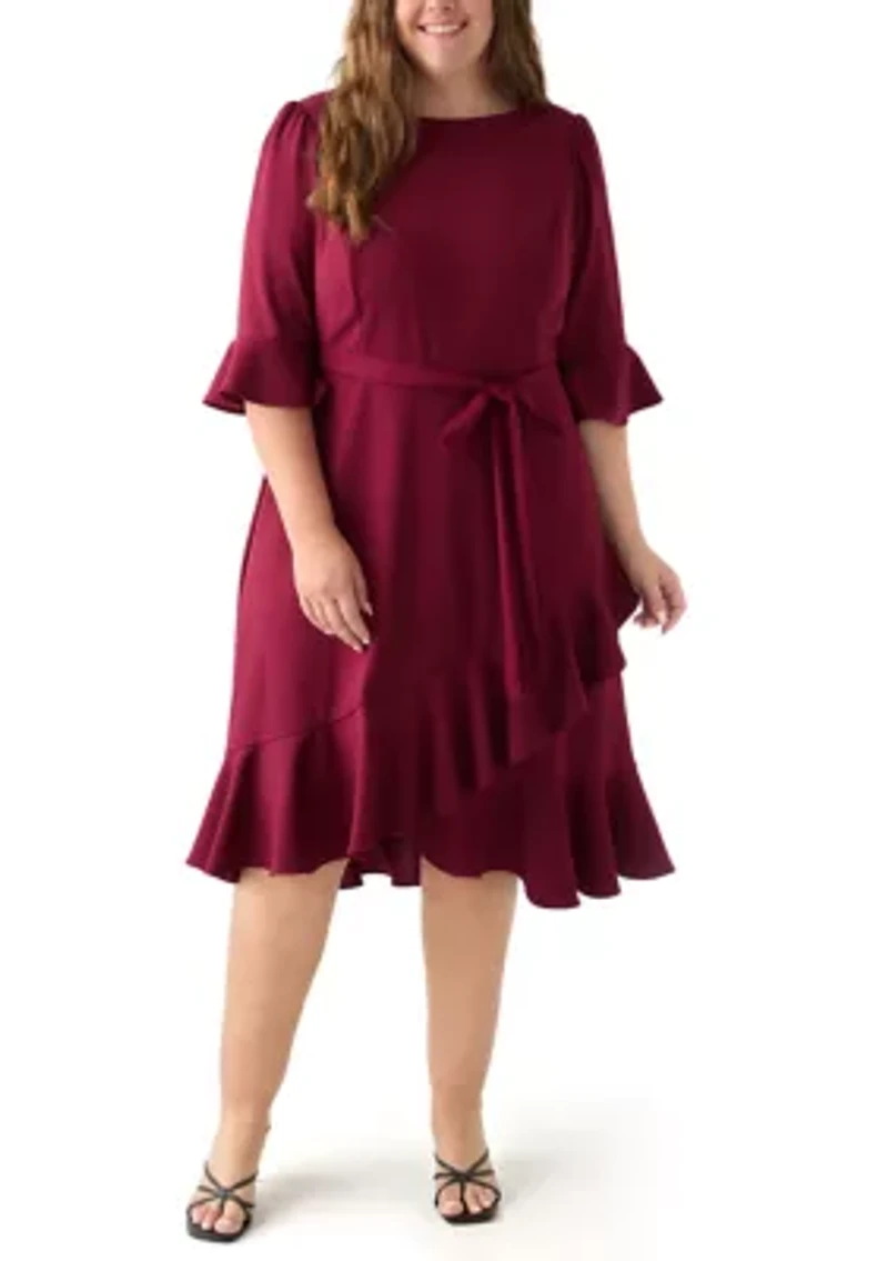Plus Bell Sleeve Dress
