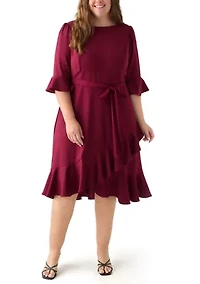 Plus Bell Sleeve Dress