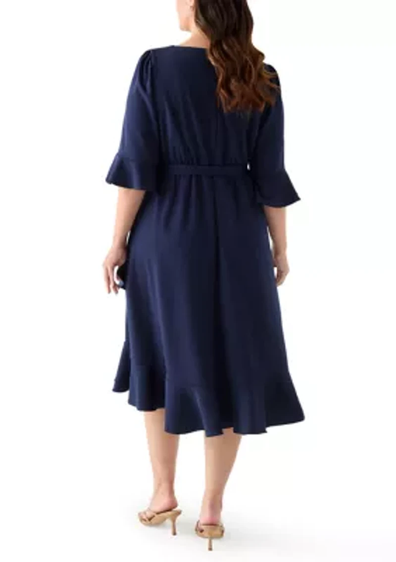 Plus Bell Sleeve Dress