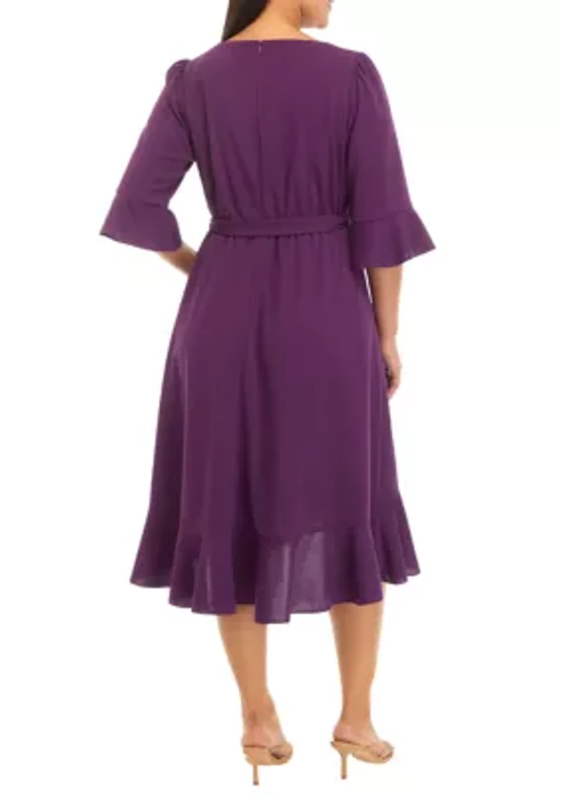 Plus Bell Sleeve Dress