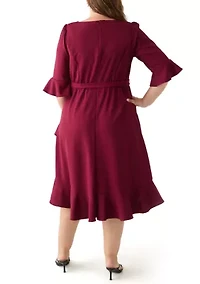 Plus Bell Sleeve Dress