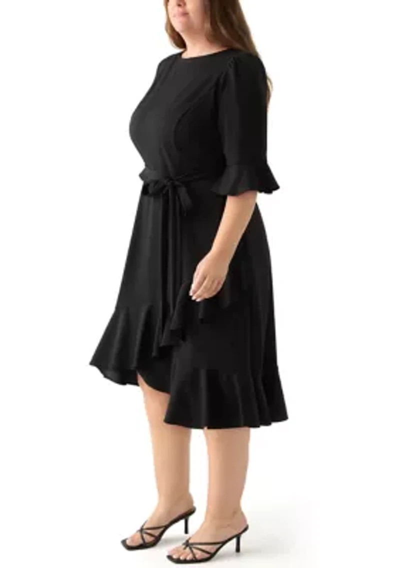 Plus Bell Sleeve Dress