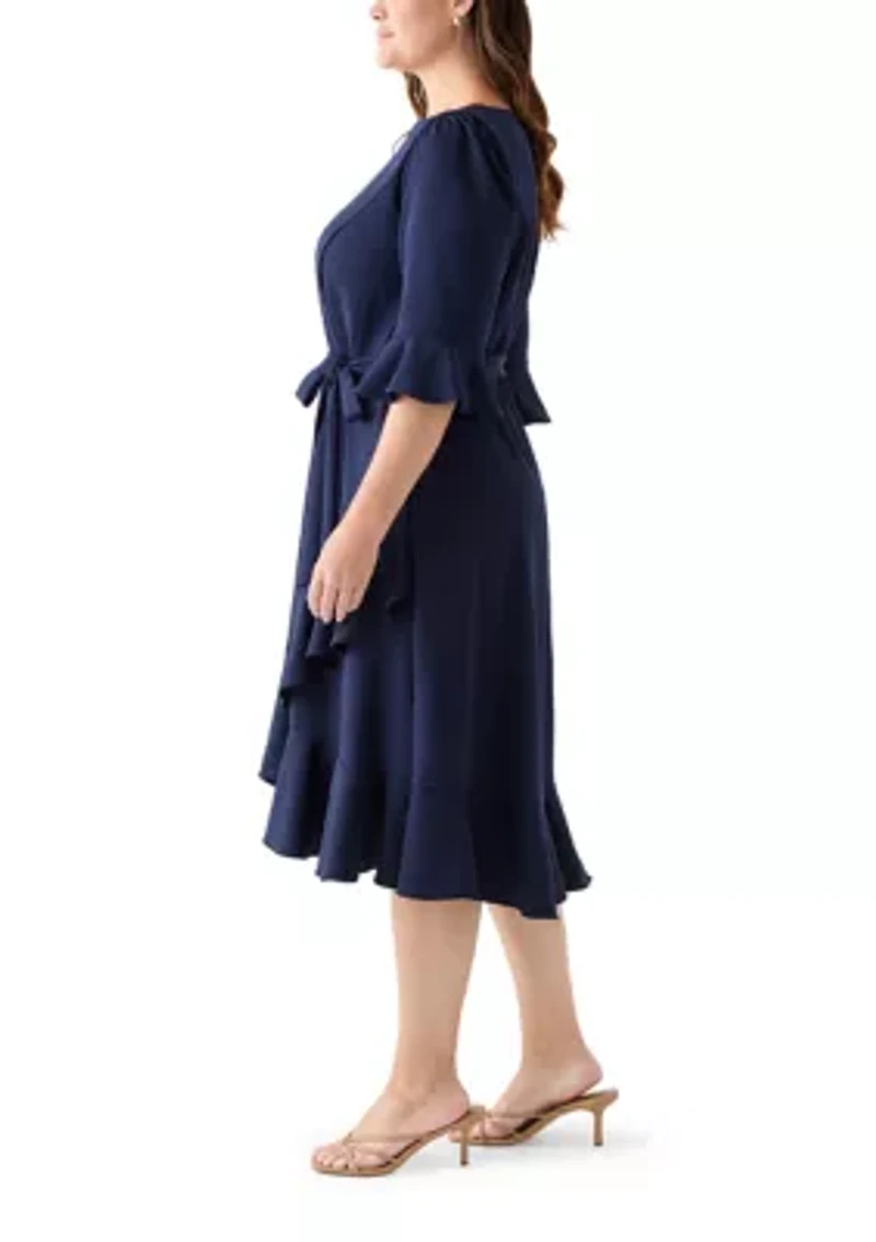 Plus Bell Sleeve Dress