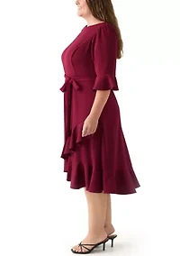 Plus Bell Sleeve Dress