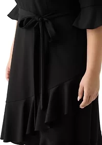 Plus Bell Sleeve Dress