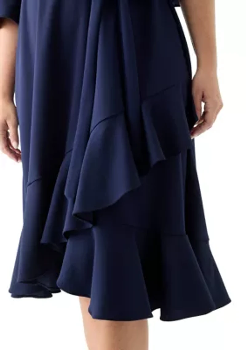 Plus Bell Sleeve Dress