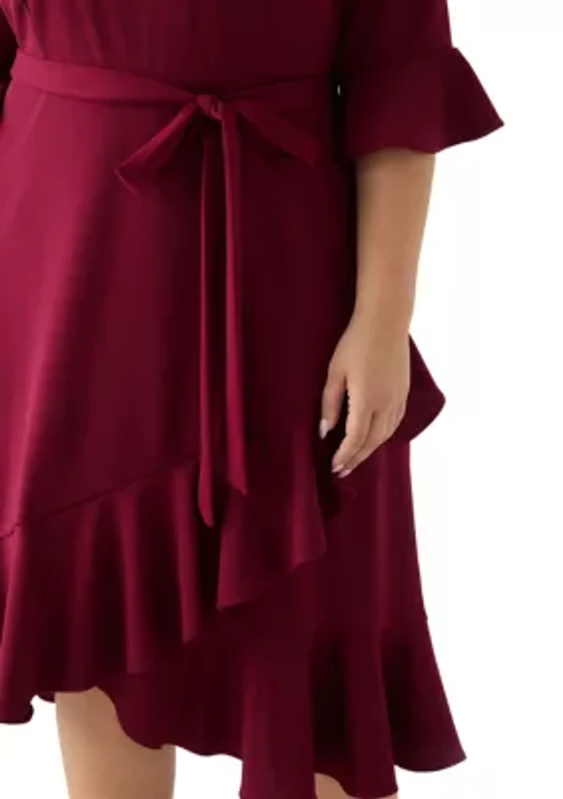 Plus Bell Sleeve Dress