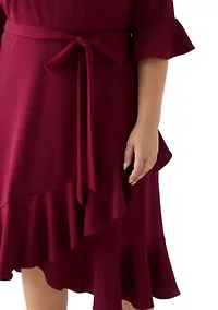 Plus Bell Sleeve Dress