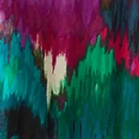 Plus Floral Print Chiffon Maxi Dress