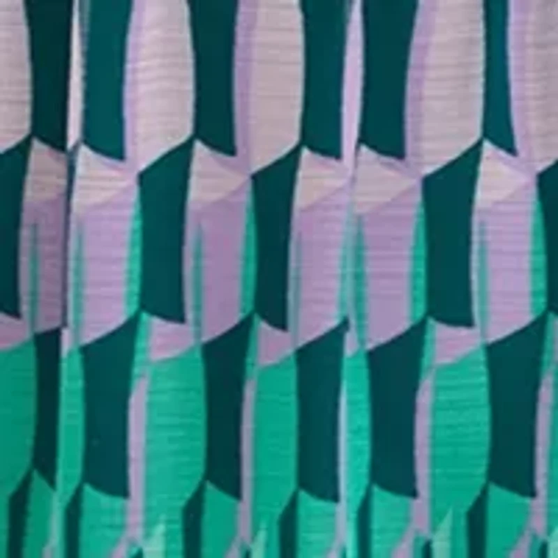 Plus Long Sleeve Mock Neck Tie Waist Printed Maxi Dress