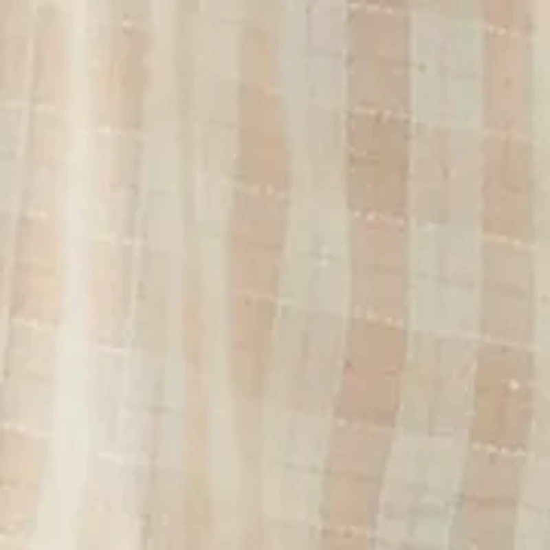 Plus Dolman Sleeve V-Neck Plaid Linen Fit and Flare Dress