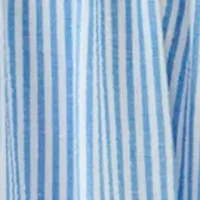 Women's Short Sleeve V-Neck Stripe Print Maxi Dress