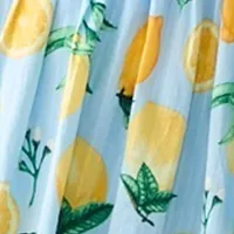 Women's Fruit Printed Scoop Neck Dress