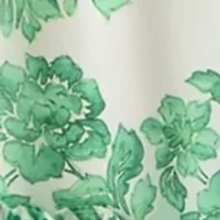 Plus Printed V-Neck Chiffon Maxi Dress