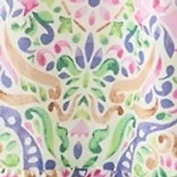Women's Puff Sleeve Square Neck Printed Maxi Dress
