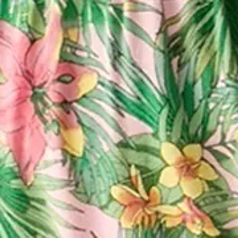 Women's Floral Printed Square Neck A-Line Dress