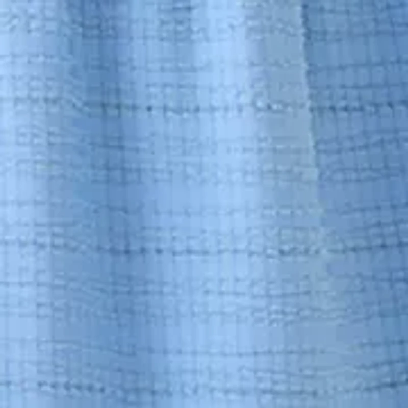 Women's Windowpane Ruffle Midi Dress