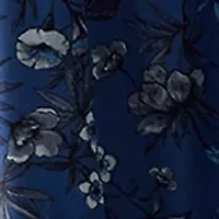 Plus Floral Print Chiffon Maxi Dress