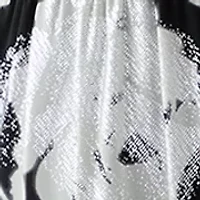 Women's Long Sleeve Floral Print Chiffon A-Line Dress