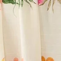 Women's Floral Placement Linen Maxi Dress