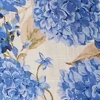 Women's Floral Tie Waist Midi Shirtdress