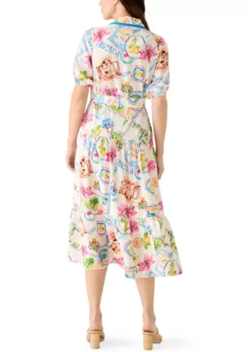 Women's Amalfi Print Shirtdress