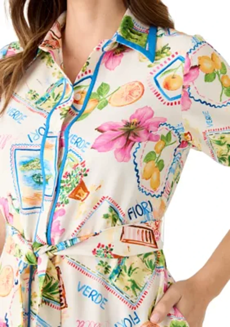Women's Amalfi Print Shirtdress