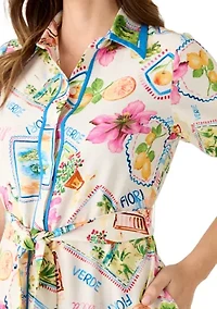 Women's Amalfi Print Shirtdress