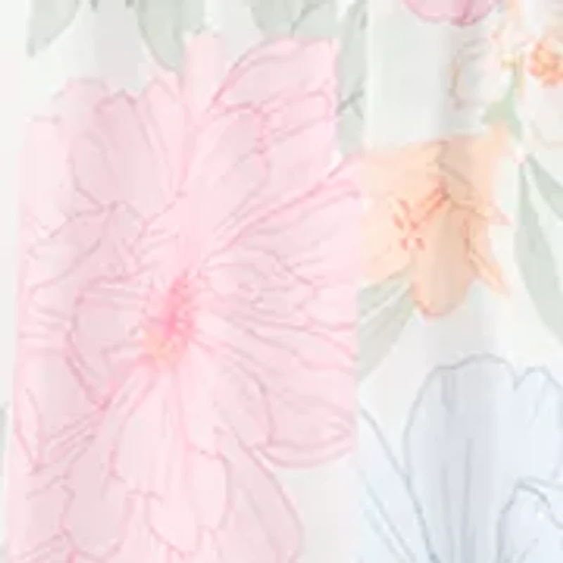Plus Short Puff Sleeve Printed Chiffon Shirt Dress