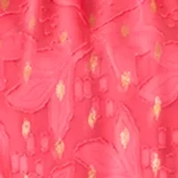 Women's Off Shoulder Clip Dot Maxi Dress