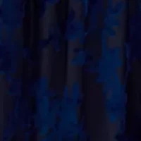 Plus Long Sleeve Mock Neck Velvet Fit and Flare Dress