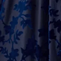 Women's Burnout Long Sleeve Fit and Flare Dress