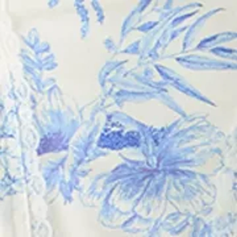 Women's Sleeveless Bustier Toile Printed Dress