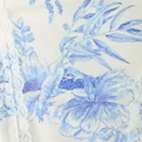 Women's Sleeveless Bustier Toile Printed Dress