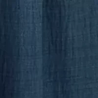 Women's Flutter Sleeve Tiered Denim Midi Dress