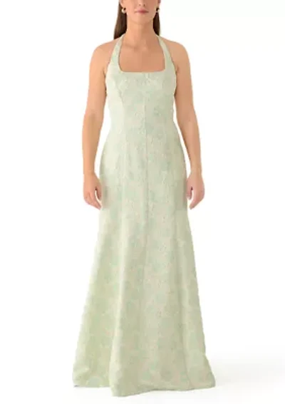 Women's Halter Dress with Metallic