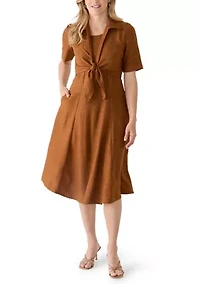 Women's Tie Front Jacket and Dress