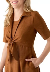 Women's Tie Front Jacket and Dress