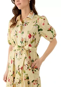 Women's Short Sleeve Shirt Dress