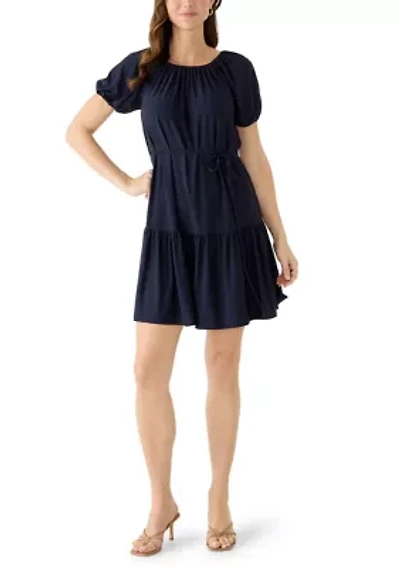 Women's Short Sleeve A-Line Dress
