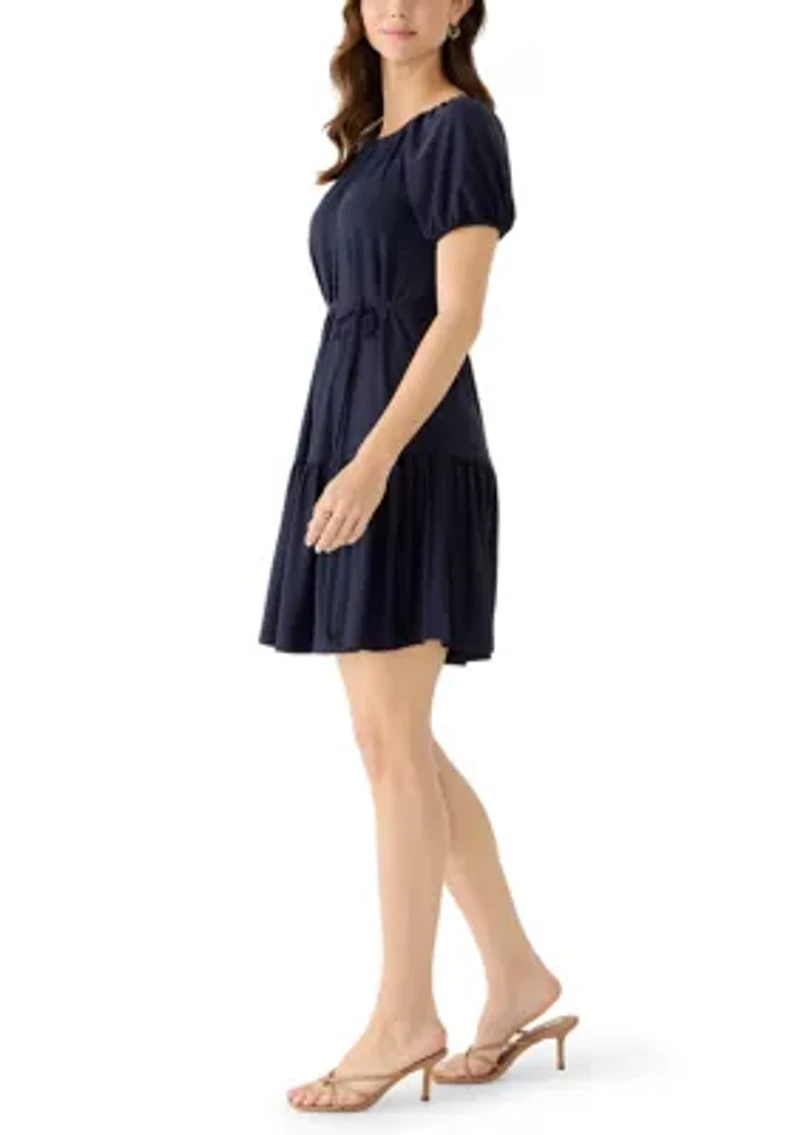 Women's Short Sleeve A-Line Dress