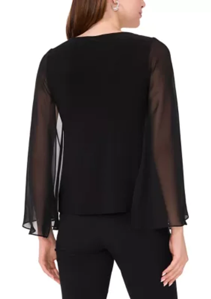 Women's Pearl Embellished Solid Top