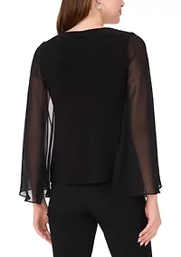 Women's Pearl Embellished Solid Top