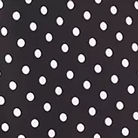 Plus Twist Knot Dot Print Midi Dress