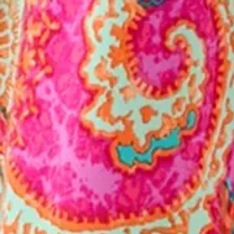 Plus Cap Sleeve Floral A-Line Dress