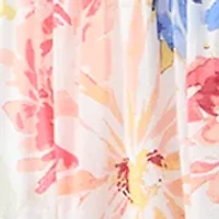 Plus Floral Short Sleeve Tiered Maxi Dress