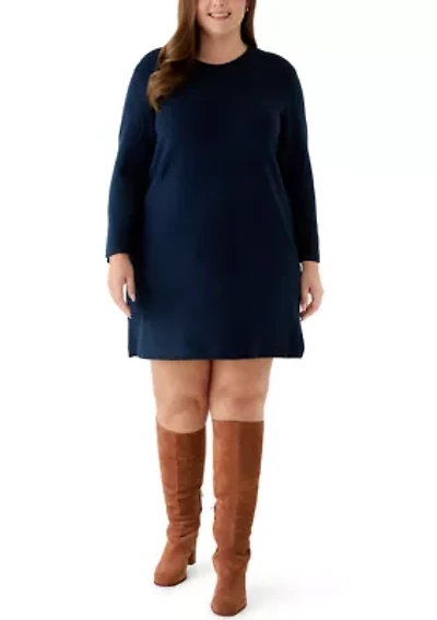 Plus A-Line Sweater Dress