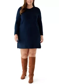 Plus A-Line Sweater Dress