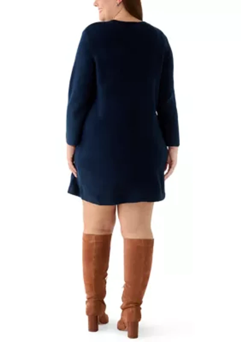 Plus A-Line Sweater Dress